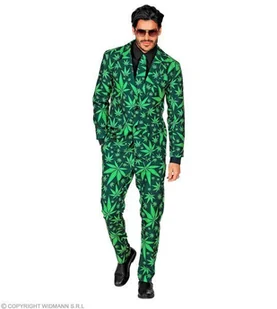 WIDMANN 09372 The Ganja Style strój męski, zielony, M - Moda i Uroda OUTLET - miniaturka - grafika 1