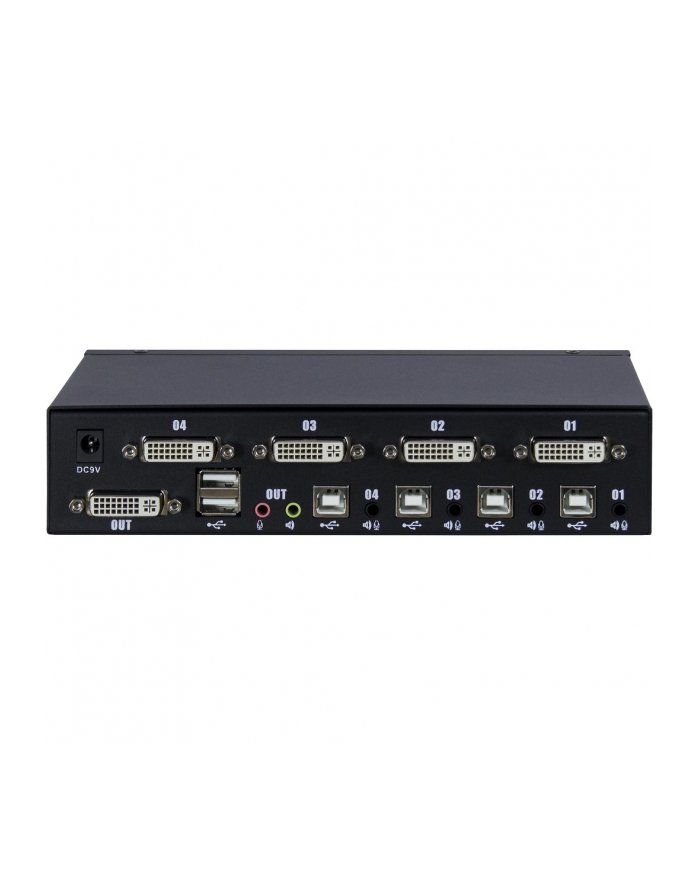 InterTech Inter-Tech Argus KVM-AS-41DA - KVM / Audio Switch - USB - 4 x KVM / Audio - Desktop 88887201