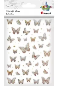 Naklejki foliowe Motyle złote i holograficzne - Zabawki kreatywne - miniaturka - grafika 1