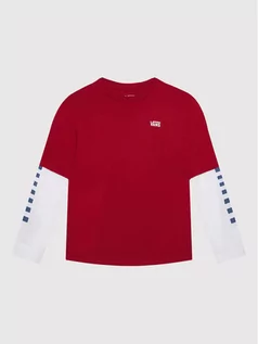 Bluzy dla chłopców - Vans Bluzka Long Check Twofer VN0A49OY Czerwony Regular Fit - grafika 1