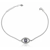 Bransoletki - Bransoleta oko proroka Nazar srebro 925 Amulet talizman ochronny - miniaturka - grafika 1