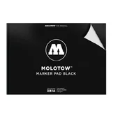 Podobrazia, bloki, papiery - Blok Black Pad A4 30k 140g Molotow - miniaturka - grafika 1