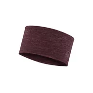 Czapki i chusty sportowe damskie - Opaska wielofunkcyjna z elementami odblaskowymi Buff Dryflx Headband Maroon - miniaturka - grafika 1