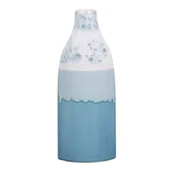 Wazony i flakony - Wazon Na Kwiaty Ceramiczny 30 Cm Biało-niebieski Callipolis - miniaturka - grafika 1