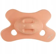 Smoczki uspokajające - Difrax Smoczek Okrągły Natural 0-6m Peachy - miniaturka - grafika 1