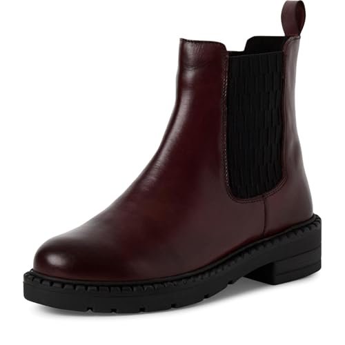 MARCO TOZZI Damskie Chelsea-Stiefel 2-25449-45 Botki, Bordeaux, 41 EU, Bordowy, 41 EU