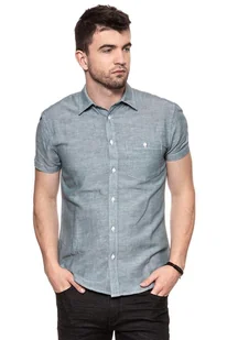 Wrangler, Koszula męska, S/S 1Pkt Shirt Ocean Teal W5916Lpdp, rozmiar S - Koszule męskie - miniaturka - grafika 1