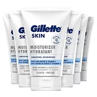 Kremy do twarzy - Gillette SKIN Ultra Sensitive krem nawilżający do twarzy, opakowanie z 6 100 ml, wzmacnia naturalną barierę skóry, walczy z napięciem i suchością, darowiznami, bez barwników i alkoholu - miniaturka - grafika 1