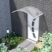 Daszki nad drzwi - LANITPLAST daszek nad drzwiam ARCUS 160/70 biały - miniaturka - grafika 1