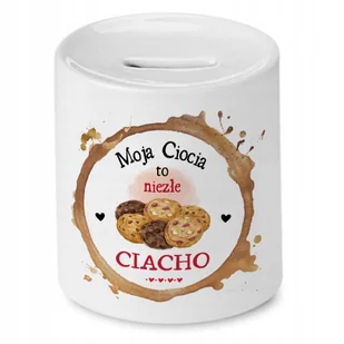 Skarbonka Dla Cioci na Urodziny Imieniny Prezent z Nadrukiem ze Zdjęciem + Opakowanie na prezent (wzór 04) - Skarbonki - miniaturka - grafika 1