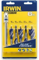 Wiertła - Irwin Zestaw wierteł do drewna Blue Groove 6X (16,18,20,22,25mm) 5szt. 1922007 Z - miniaturka - grafika 1