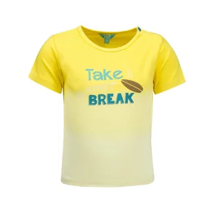 Chłopięca bluzka z krótkim rękawem, żółty, rozmiar 62 - Bluzki damskie - miniaturka - grafika 1