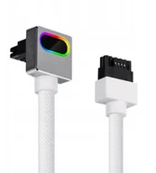 Kable komputerowe i do monitorów - Adaptec Przedłużacz do zasilacza 12VHPWR TYP A Asiahorse Hydrus ARGB 50 cm biały - miniaturka - grafika 1