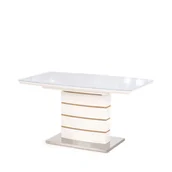 Stoły - Stół Rozkładany 140-180 x 80 x 76 Toronto Halmar Biały, Dąb Złoty - miniaturka - grafika 1