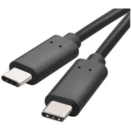 Kable USB - Przewód Usb 3.1 wtyk C - wtyk C, 1m czarny kabel - miniaturka - grafika 1