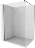 Ścianki i drzwi prysznicowe - Mexen Kioto ścianka prysznicowa Walk-in 105 x 200 cm, transparent 8 mm, gun gray szczotkowany - 800-105-101-66-00 - miniaturka - grafika 1