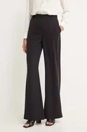 Spodnie damskie - Calvin Klein spodnie damskie kolor czarny dzwony high waist K20K207155 - miniaturka - grafika 1