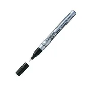 Zakreślacze - Pisak olejowy cienki srebrny Snowman EFSP12 0,5 mm - miniaturka - grafika 1