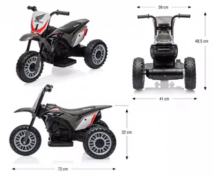 Pojazd na akumulator Motocykl HONDA CRF 450R Grey - Pojazdy elektryczne dla dzieci - miniaturka - grafika 15