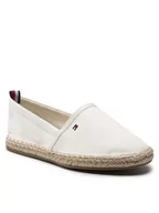 Espadryle damskie - Tommy Hilfiger Espadryle Basic Tommy Flat Espadrille FW0FW06497 Beżowy - miniaturka - grafika 1