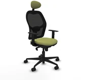 Fotele i krzesła biurowe - Krzesło Biurowe z Zagłówkiem Jorquera Piqueras y Crespo 1D036N1 Kolor Zielony - miniaturka - grafika 1