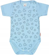 Body dla niemowląt - Body KRÓTKI rękaw 100% Myszka BŁĘKIT r 74 KLEKLE - miniaturka - grafika 1