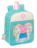 Plecaki szkolne i tornistry - PEPPA PIG PRETTY FLOWERS plecak dziecięcy, plecak dziecięcy, plecak szkolny, pasuje do wózka, idealny do przedszkola, wygodny i wszechstronny, jakość i wytrzymałość, 22 x 10 x 27 cm, Mięta/pastelowy - miniaturka - grafika 1