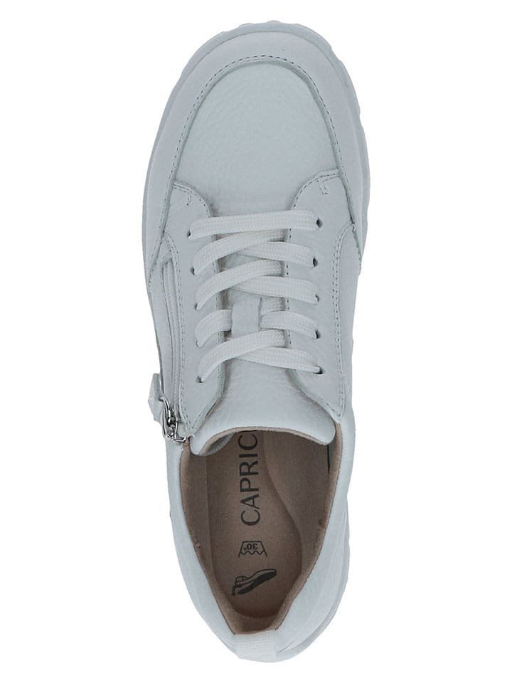 Caprice Skórzane sneakersy w kolorze białym