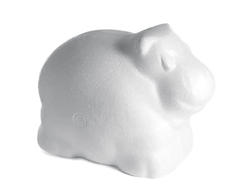 INNSPIRO Hipopotam porex 10,5x14,5 cm. Zwierzęta, Biały