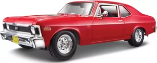 MAISTO, chevrolet nova ss coupe 1970 czerwony 1/18 - Kolekcjonerskie modele pojazdów - miniaturka - grafika 1
