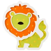 Akcesoria do oświetlenia - Polux Lampa do gniazdka 2xAA drewniana led Lew 310620 SANICO 310620 - miniaturka - grafika 1