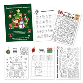 Ozdoby bożonarodzeniowe - Kalendarz Adwentowy zadania łamigłówki zagadki kolorowanki świąteczne - miniaturka - grafika 1