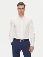 Koszule męskie - Calvin Klein Koszula LV019EU021 Biały Regular Fit - miniaturka - grafika 1