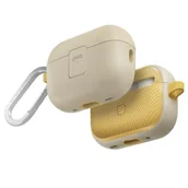 Akcesoria do słuchawek - UNIQ etui Clyde Lock Case AirPods Pro 2 (2022/2023) beżowo-żółty/ivory-canary yellow - miniaturka - grafika 1