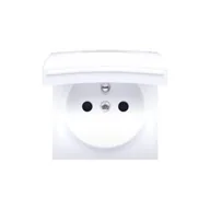 Inne akcesoria elektryczne - Kontakt Simon POKRYWA GNIAZDA Z UZIEMIENIEM I KLAPKĄ BIAŁĄ IP44 BIAŁA SIMON 82 - 82068K-30 - miniaturka - grafika 1