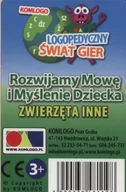 Gry karciane - Komlogo Komlogo, karty logopedyczne, Rozwijamy mowę i myślenie dziecka, Zwierzęta inne - miniaturka - grafika 1