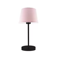 Lampy stojące - Lampka nocna LYSNE Siena, 60 W, E27, jasnoróżowa/czarna, 41,5x19,5 cm - miniaturka - grafika 1