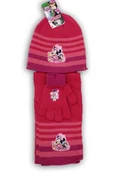 Rękawiczki - Komplet Czapka Szalik Rękawiczki Minnie Ciemny Róż - miniaturka - grafika 1
