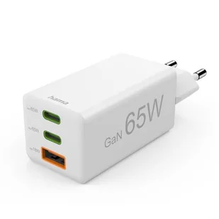 Hama mini 65W GaN QC Biały - Ładowarki do telefonów - miniaturka - grafika 1