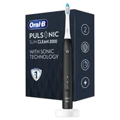 Szczoteczki do zębów - Oral B  Pulsonic Szczoteczka Slim Clean 2000 Czarna - miniaturka - grafika 1