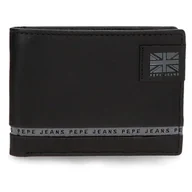 Portfele - Pepe Jeans Portfel z portfelem z portfelem czarny 12,5x9,5x1 cm Skóra by Joumma Bags, Czarny (Black), Talla única, Portfel z portfelem - miniaturka - grafika 1