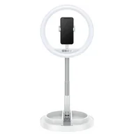 Lampy studyjne - USAMS Lampa pierścieniowa LED ring biały/white ZB120ZJ02 (US-ZB120) - miniaturka - grafika 1