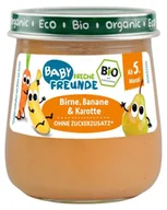 Koncentraty warzywne, przeciery - MUS Gruszka - Banan - Marchew BEZ Dodatku Cukr��w Bezglutenowy OD 5 Miesi��ca BIO 120 g - Freche Freunde - miniaturka - grafika 1