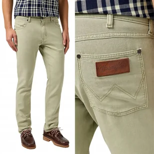Wrangler GREENSBORO Tea cienkie proste spodnie materiałowe len W32 L32 - Spodnie męskie Wrangler GREENSBORO Tea cienkie proste spodnie materiałowe len W32 L32 - Spodnie męskie - miniaturka - grafika 1
