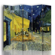Parawany - Parawan Café Terrace At Night 180x170 (5 Panele) - miniaturka - grafika 1