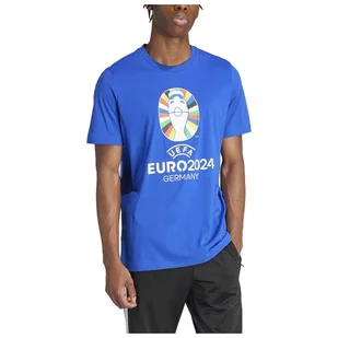 Koszulka adidas Euro 2024 Tee - niebieska - Piłka nożna - miniaturka - grafika 2