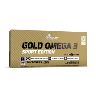 Olimp Gold Omega 3 sport edition 120 kaps - Witaminy i minerały dla sportowców - miniaturka - grafika 5