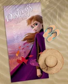 Ręczniki - Detexpol Ręcznik Kąpielowy Plażowy 70x140 Frozen Kraina Lodu Anna FRO02_20210930190845 - miniaturka - grafika 1
