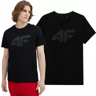 Koszulki męskie - ﻿Koszulka Męska 4F T-shirt Bawełniany Sportowy Duże Logo Limitowany SS24 - miniaturka - grafika 1