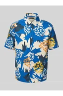 Koszule męskie - Koszula casualowa o kroju slim fit z wyhaftowanym logo - Napapijri - miniaturka - grafika 1